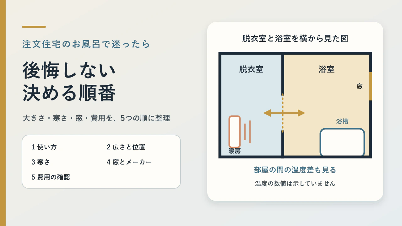 注文住宅のお風呂で後悔しないために｜大きさ・窓・メーカー・費用の考え方を解説