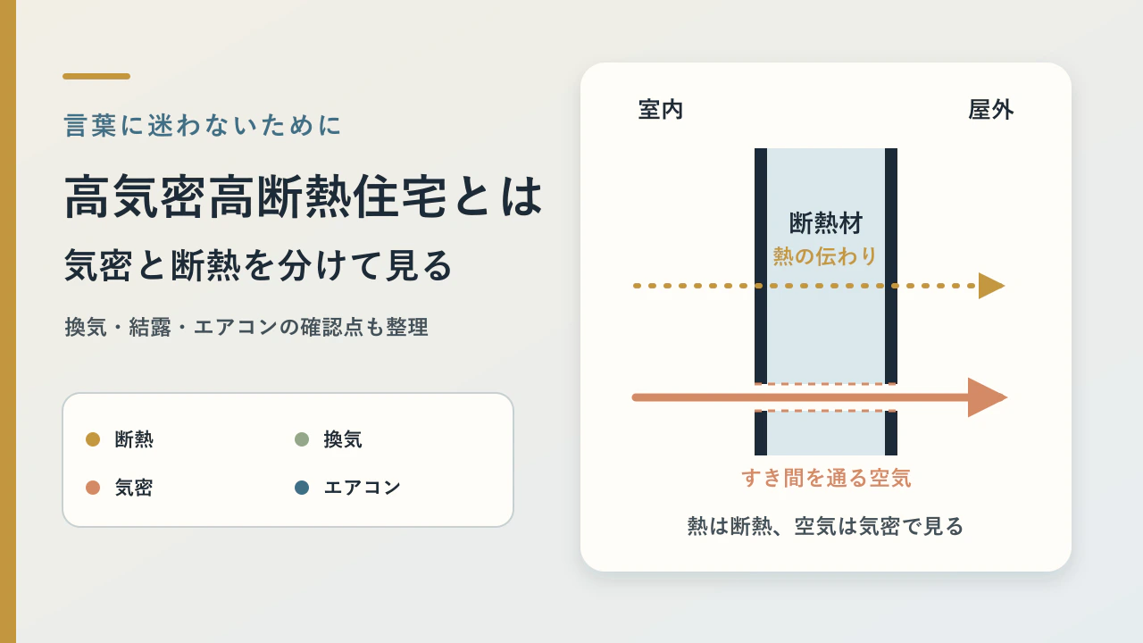 高気密高断熱住宅とは？エアコン・換気・デメリットと確認すること【岡山】