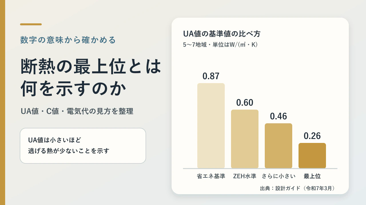 断熱の最上位の段階とは？UA値・C値・電気代・注意点を整理