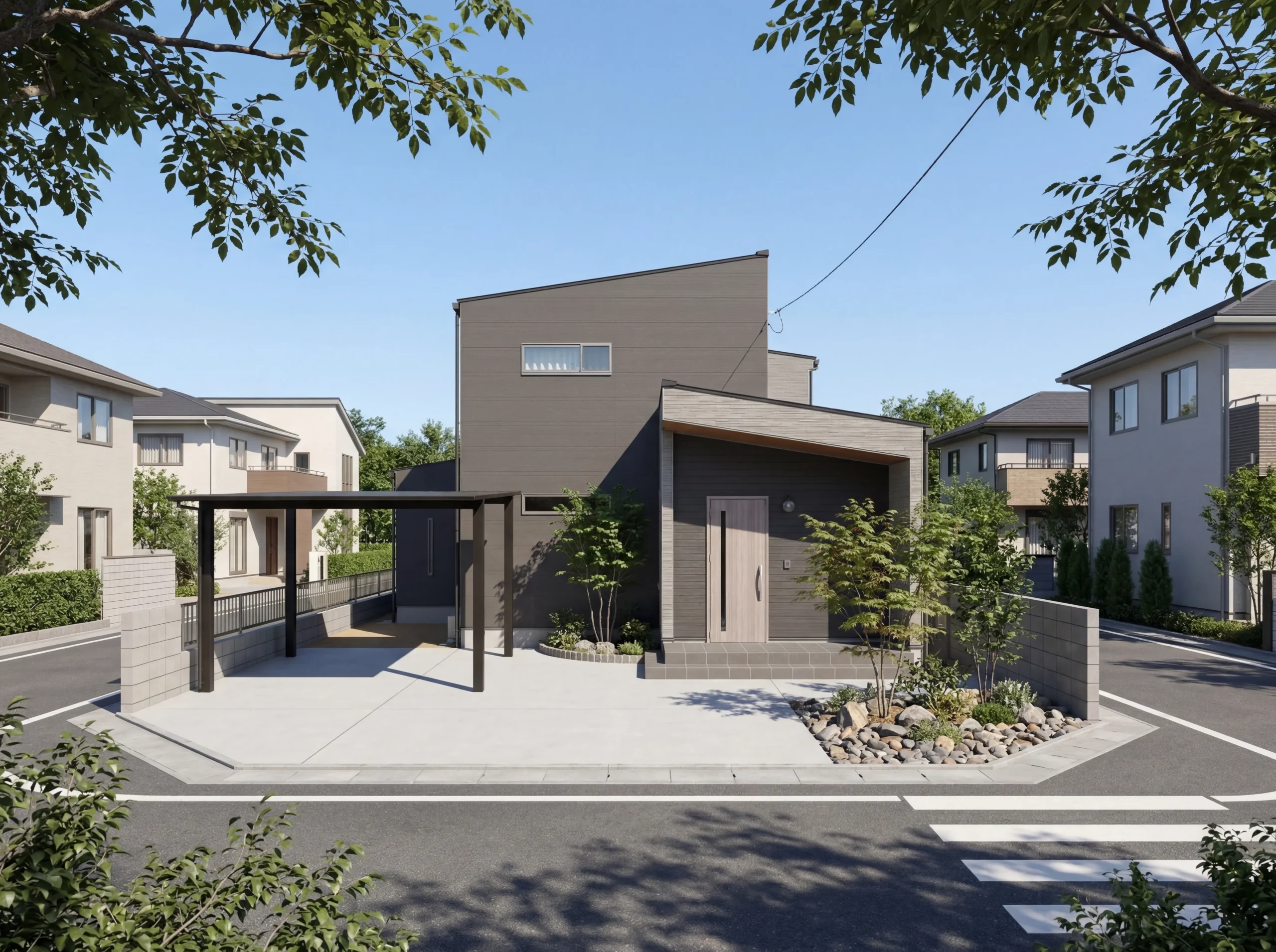 【岡山市南区】　家族のつながりを育む、広くて心地よいリビング階段がある家　No.058