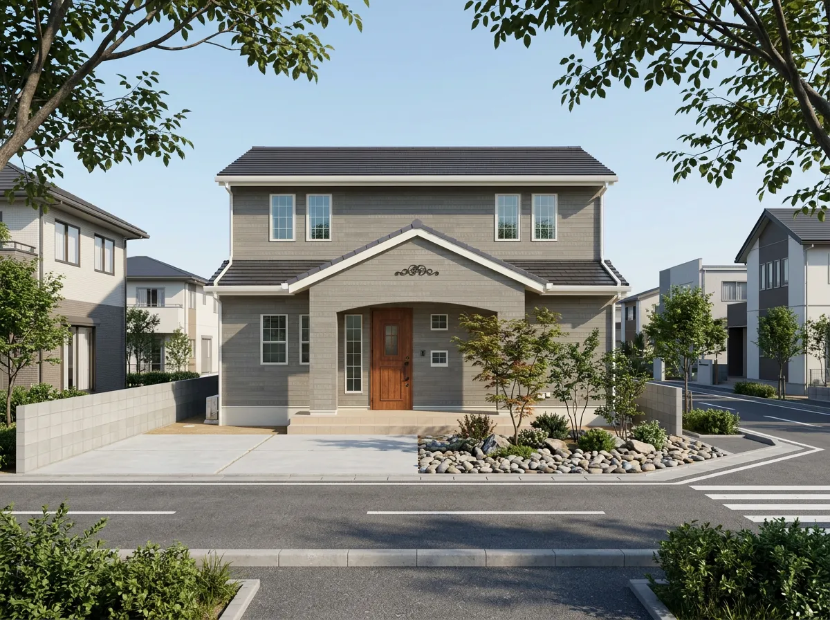 【岡山市北区】　日常雑貨や書類を収納できる、キッチンカウンター造作収納のある家　No.003