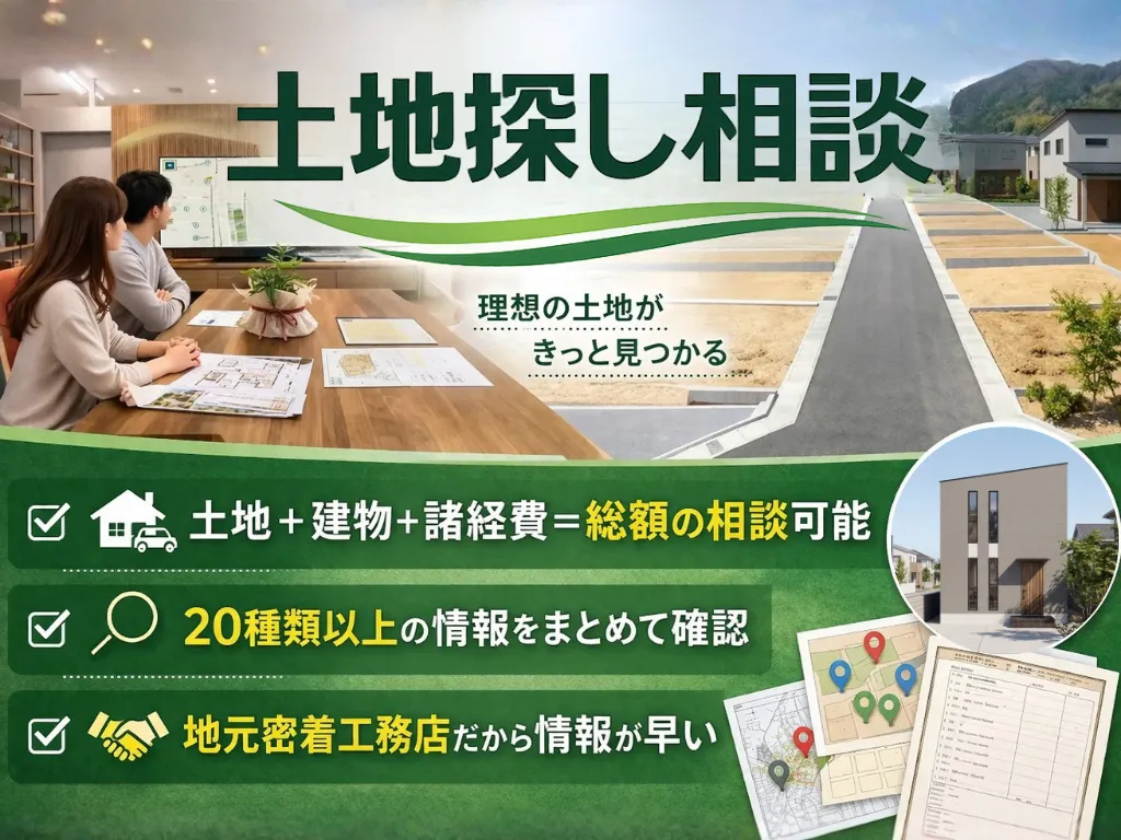 ハザードマップで条件検索できる土地探しサービスの画像